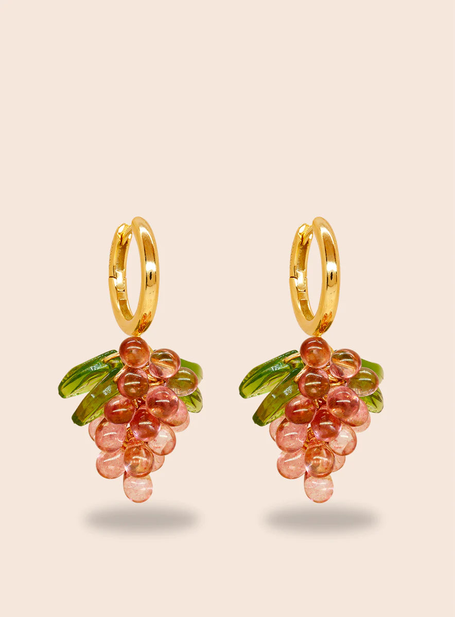 Raspberry Jelly Earrings